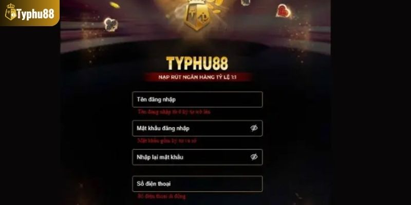 Hướng dẫn cược thủ các bước đăng nhập Typhu88 đơn giản nhất
